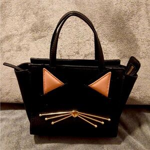 Kate Spade Jazz Things Up Cat Mini Hayden Satchel Crossbody.
